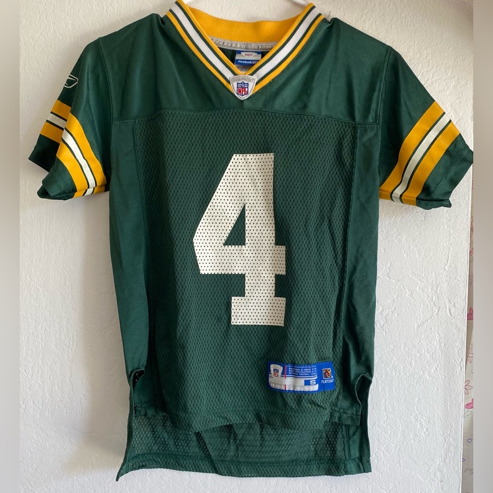 Reebok Vintage Favre #4 Packers Jersey Child Small
